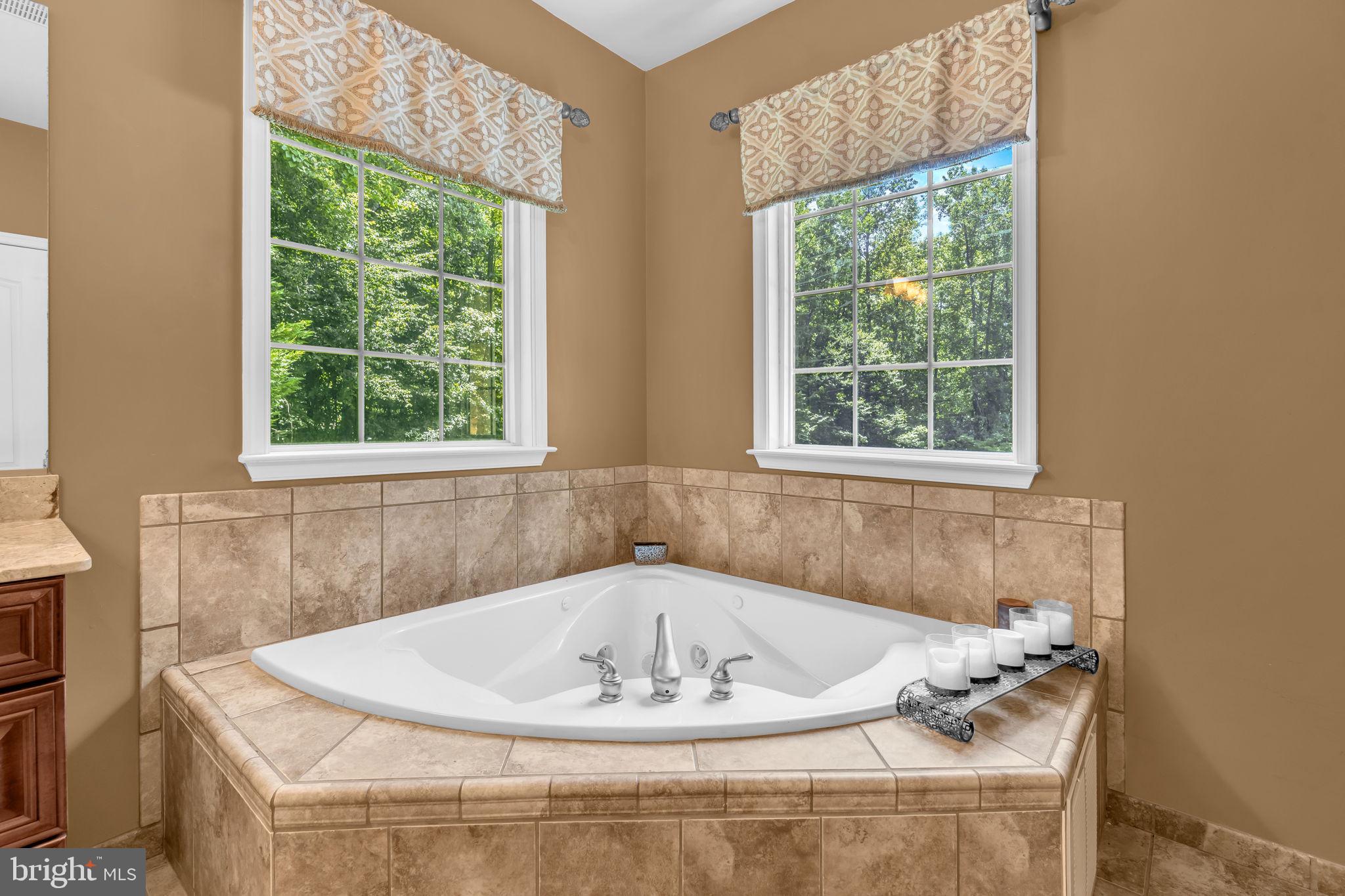13716 Molly Berry Road Brandywine, MD 20613 - Photo 39 of 75 a bath tub sitting in a bathroom next to a window