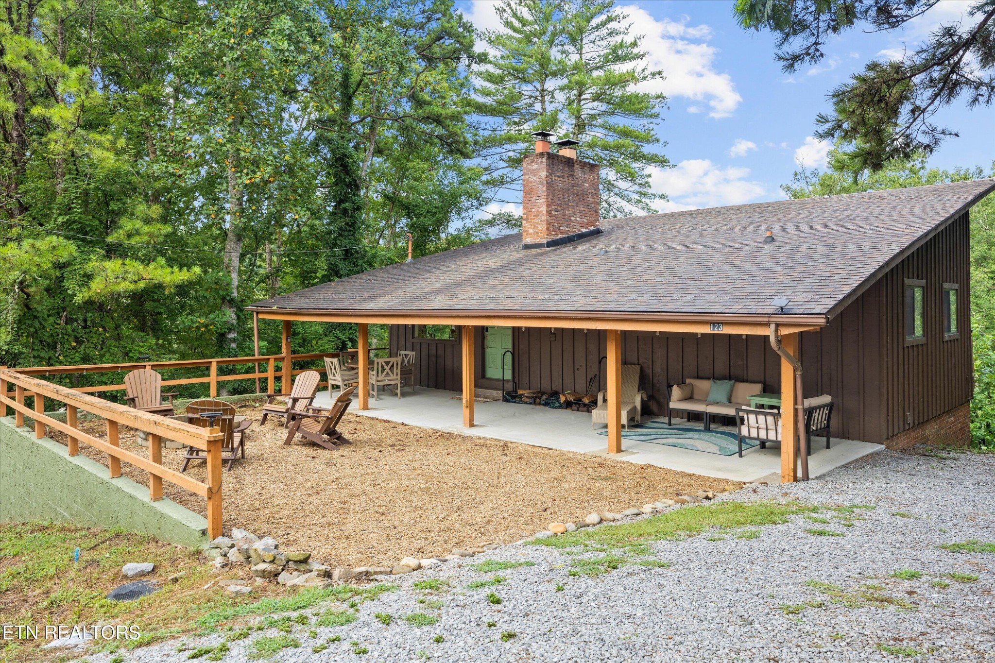 123 Cutter Gap Road Townsend, TN 37882 - Photo 3 of 40 a view of a house with backyard porch and sitting area
