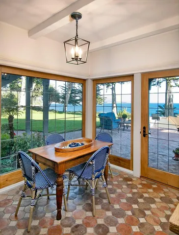 a outdoor space with furniture