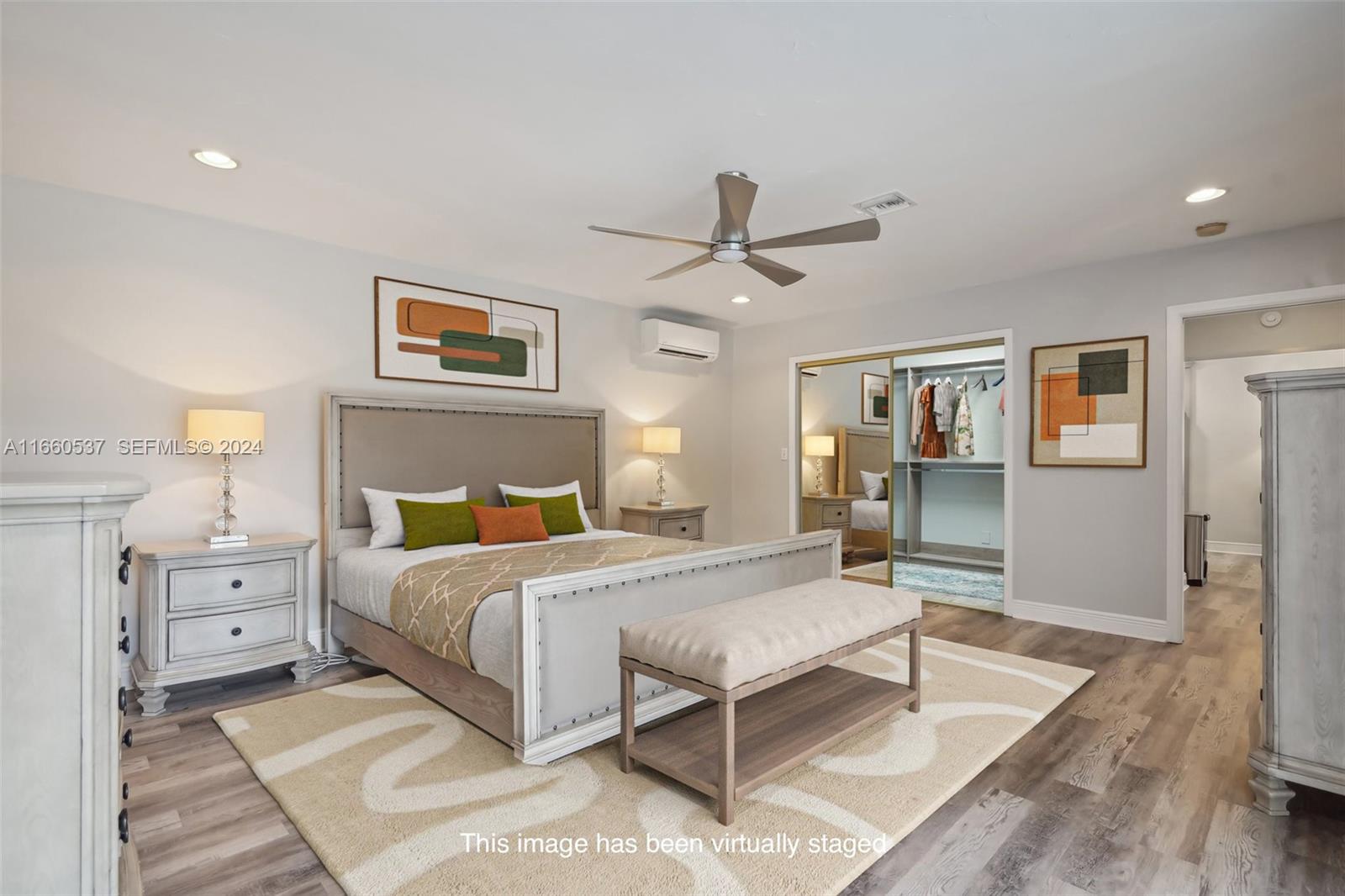 1164 Southwest 14th Street Boca Raton, FL 33486 - Photo 26 of 54 Virtually Staged PhotoMain suite overlooking pool