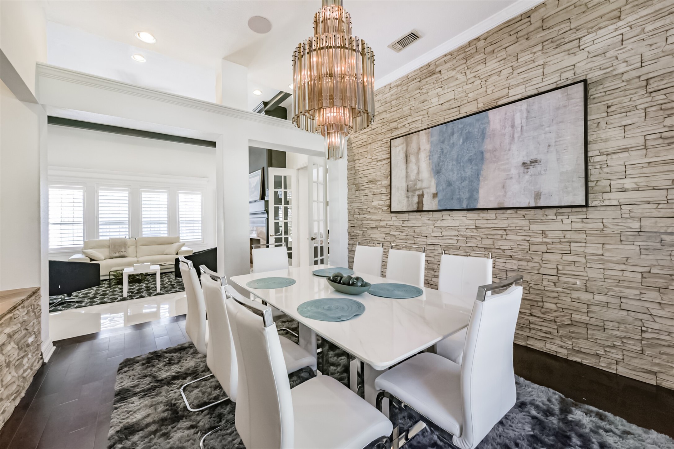 263 Wood Loop Street Houston, TX 77015 - Photo 13 of 48 a view of a dining room with furniture window and outside view