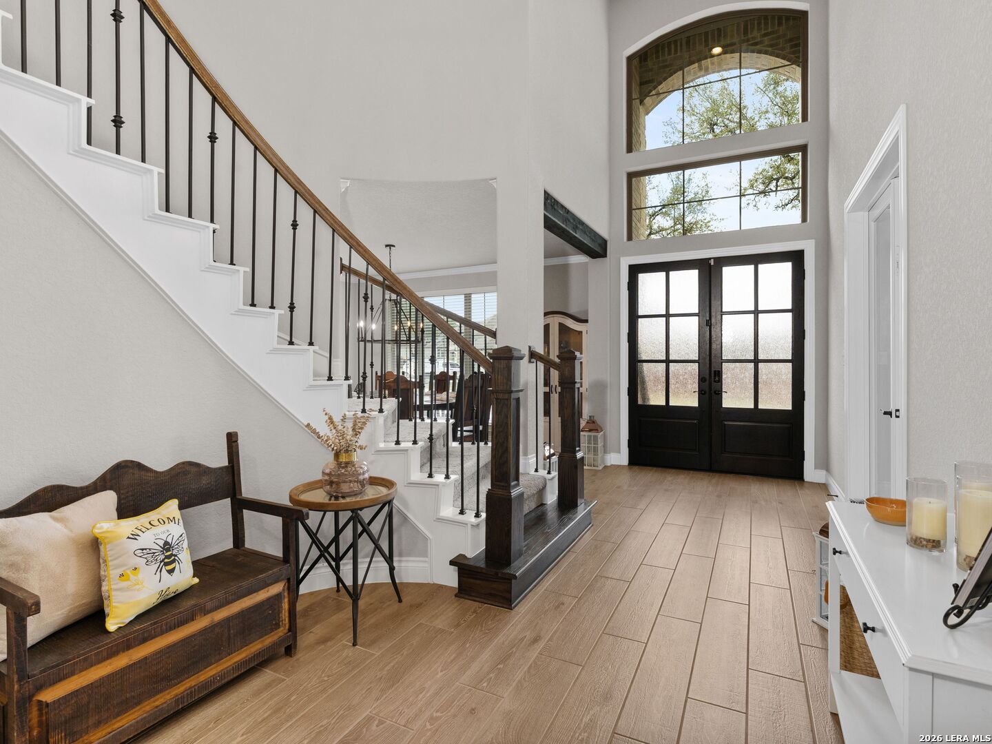 10281 Headwind Boerne, TX 78006 - Photo 3 of 45 a view of entryway and hall with wooden floor