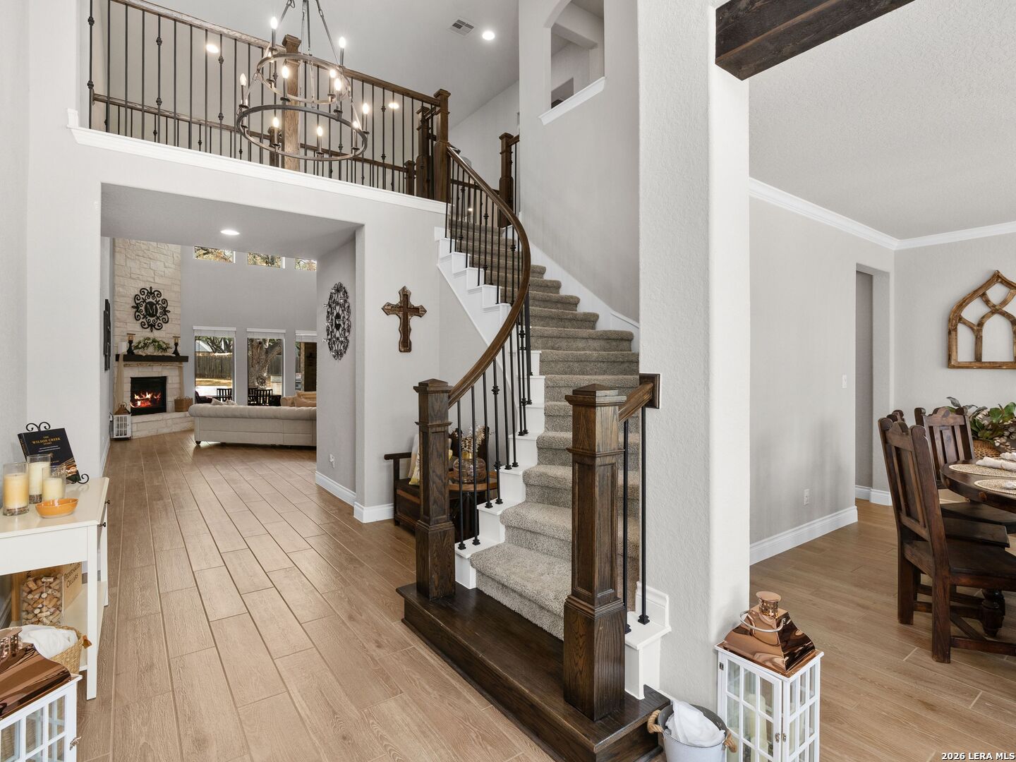 10281 Headwind Boerne, TX 78006 - Photo 4 of 45 a view of entryway and hall with wooden floor