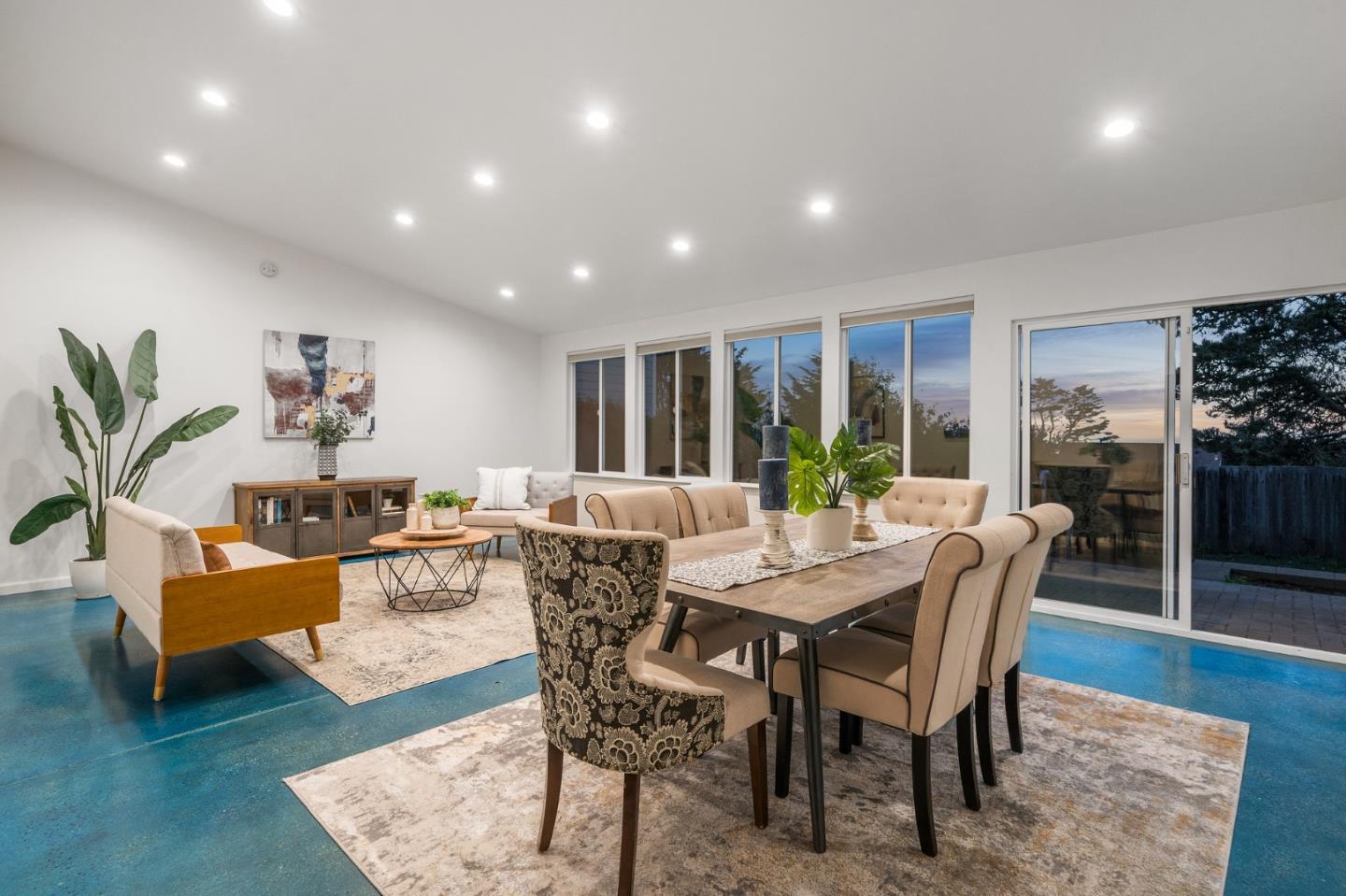 548 Inverness Drive Pacifica, CA 94044 - Photo 22 of 24 a view of a dining room with furniture window and wooden floor