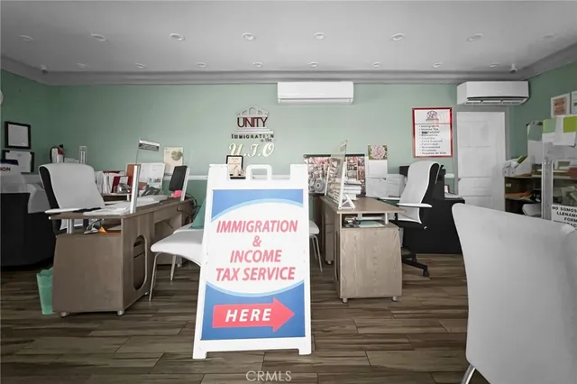 a outdoor space with furniture