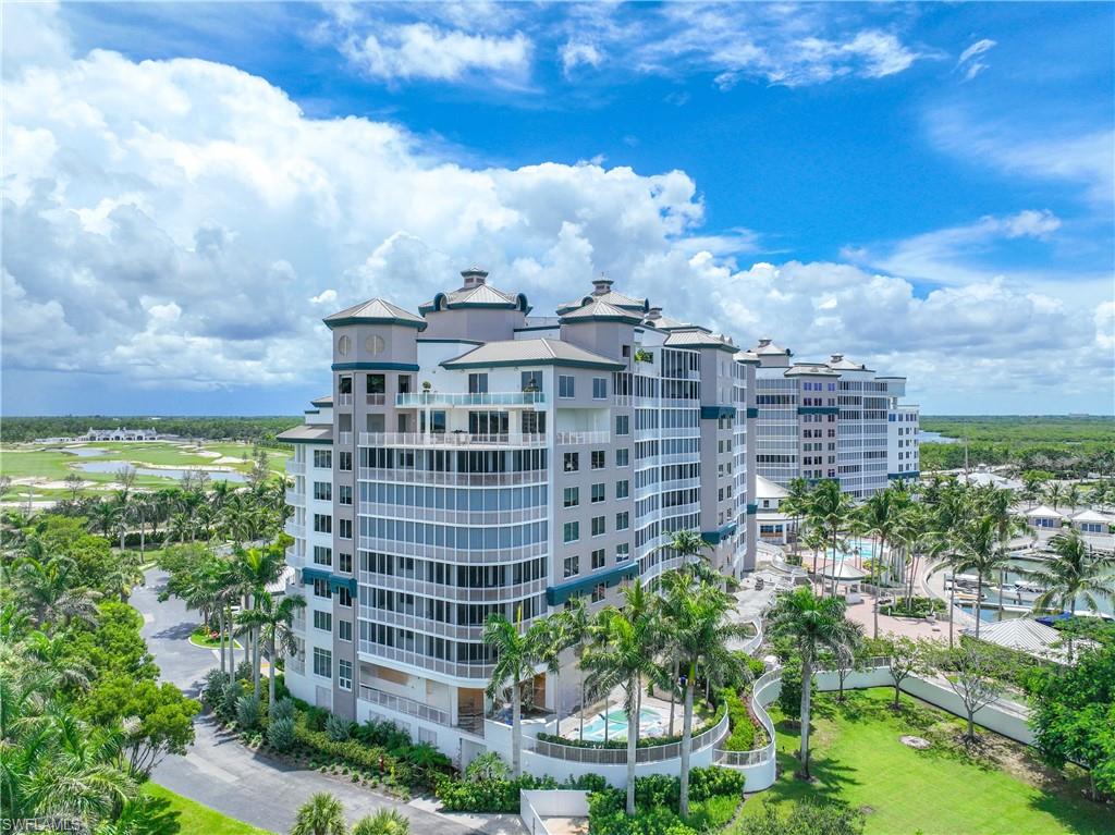 a view of a city with tall buildings