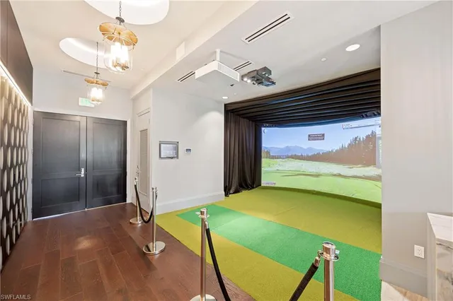 a view of an outdoor space and swimming pool