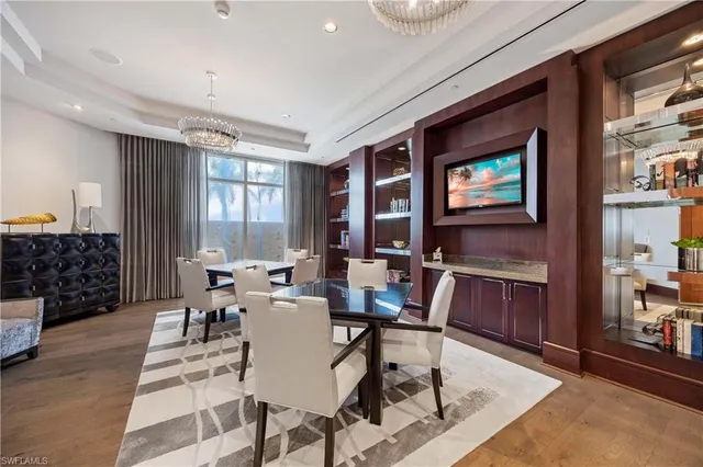 a view of a lake with a city