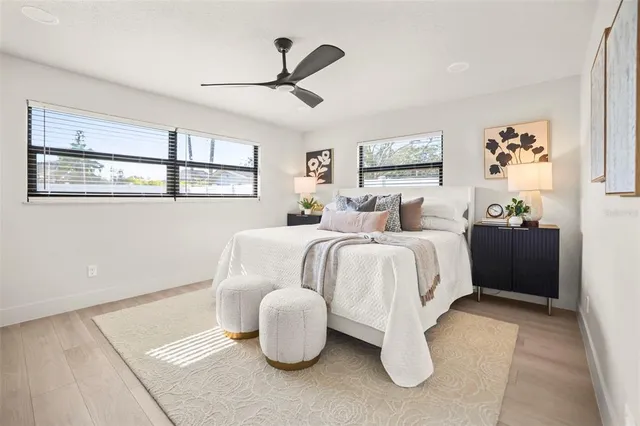 a view of a yard with swimming pool