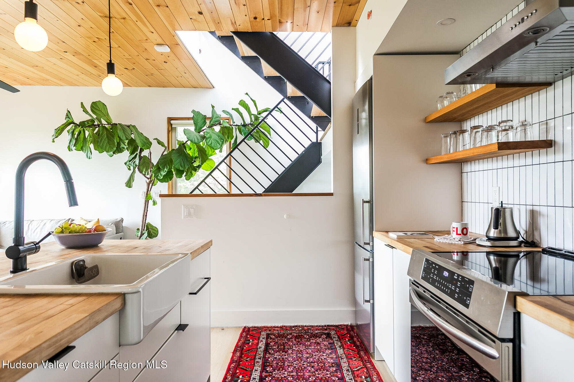 22 Skinner Road Catskill, NY 12414 - Photo 3 of 30 skinner.kitchen with rug stove
