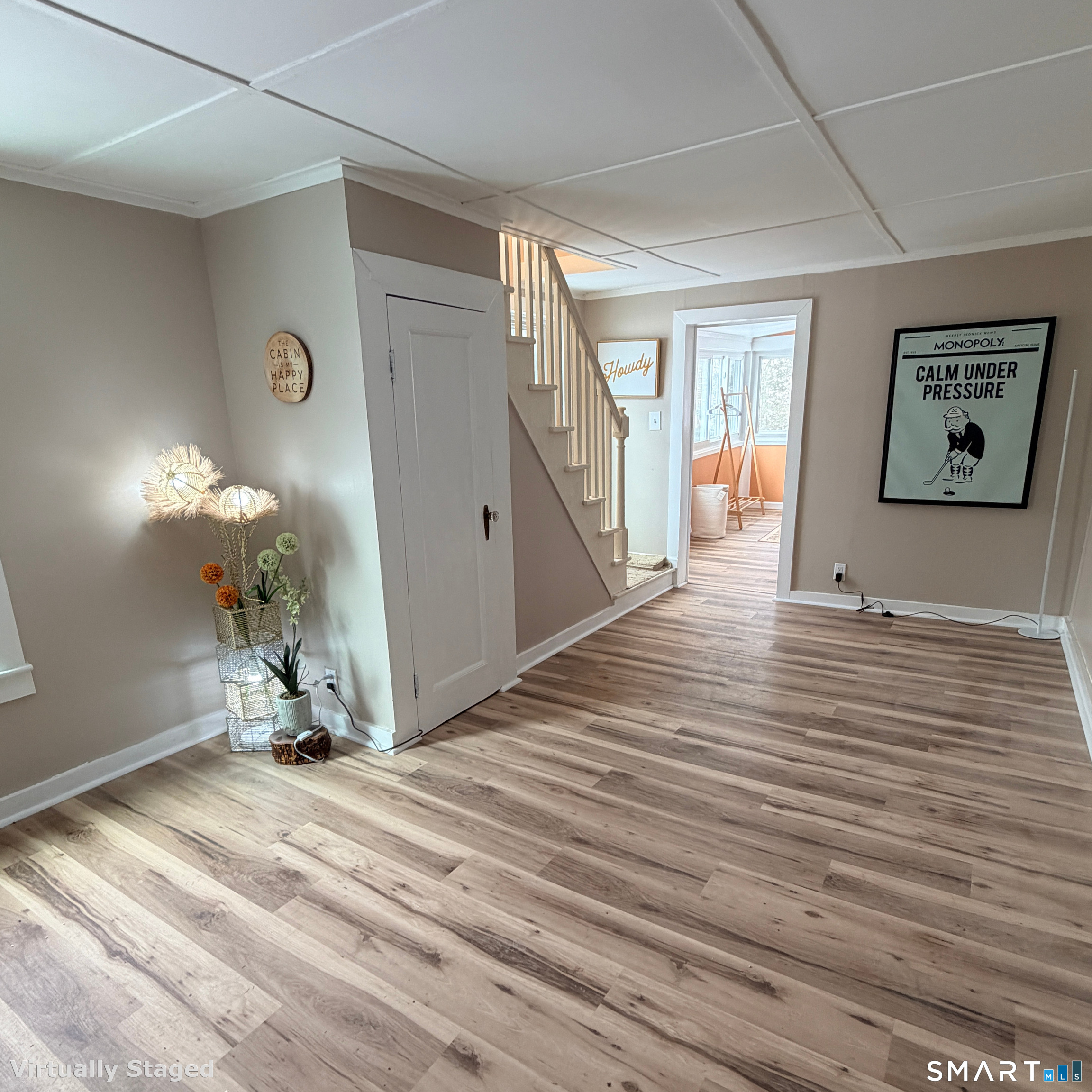 29 Middle Turnpike Mansfield, CT 06268 - Photo 5 of 13 a view of a room with wooden floor and stairs