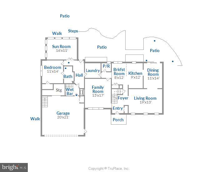 16620 Bethayres Road Derwood, MD 20855 - Photo 79 of 80 Main level floor plan