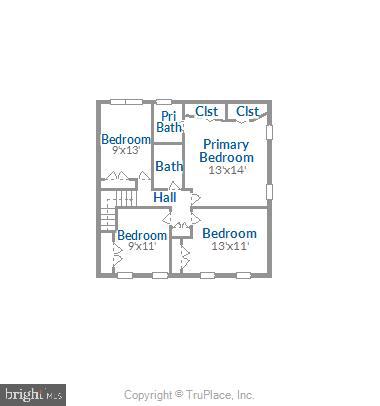 16620 Bethayres Road Derwood, MD 20855 - Photo 80 of 80 Upper level floor plan
