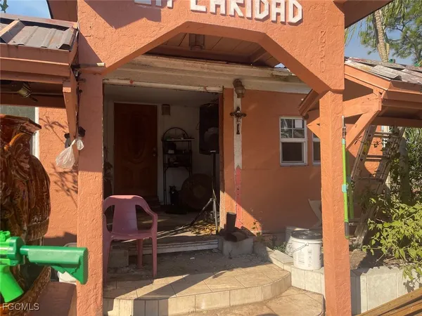 a front view of a house