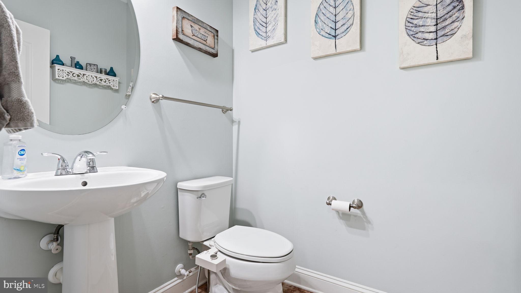 111 Pear Blossom Road Stafford, VA 22554 - Photo 15 of 68 a bathroom with a toilet sink and mirror