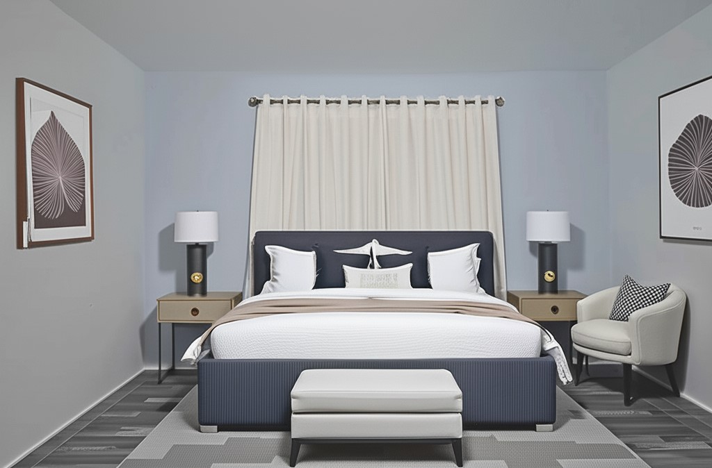 7706 Ashmole Lane Houston, TX 77088 - Photo 11 of 16 Stylish secondary bedroom with fresh finishes and thoughtfully coordinated furnishings. A versatile space staged to highlight comfort and livability.