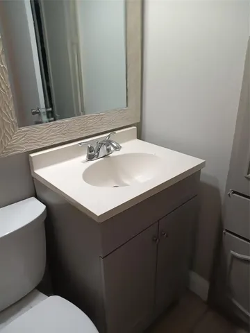 a bathroom with a sink and a toilet