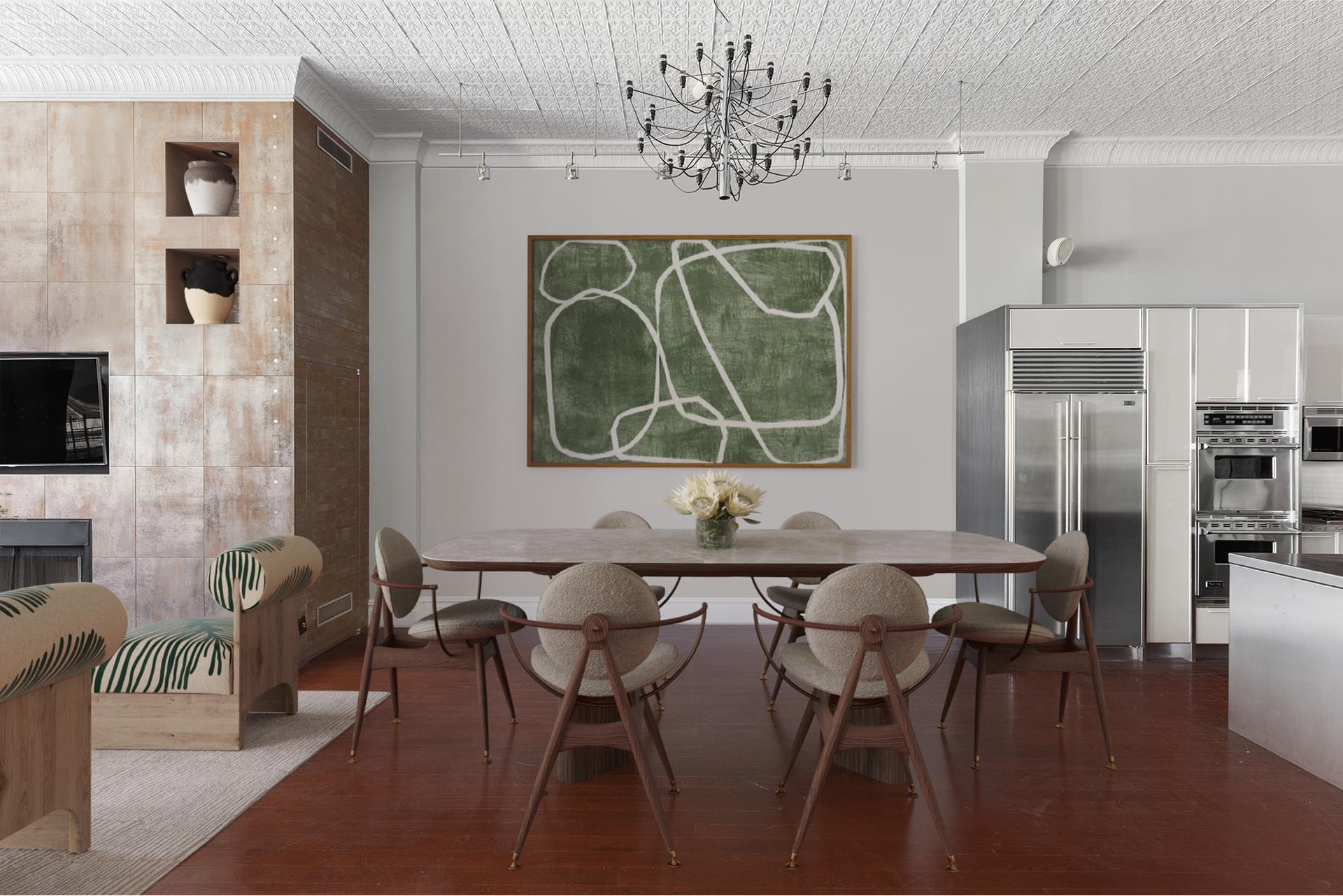 46 Mercer Street, Unit 4W Manhattan, NY 10013 - Photo 2 of 19 a dining room with furniture and window