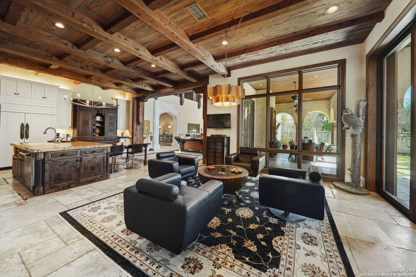 640 Terrell Road Terrell Hills, TX 78209 - Photo 20 of 34 a living room with furniture and a chandelier