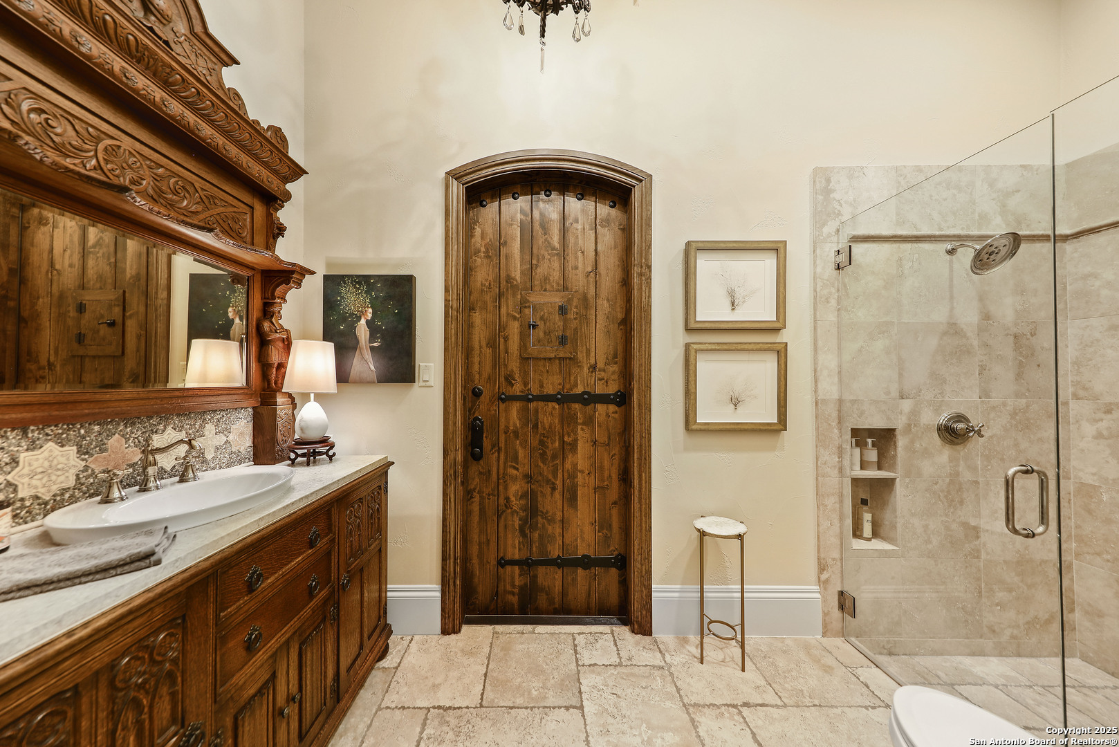 640 Terrell Road Terrell Hills, TX 78209 - Photo 21 of 34 a bathroom with a sink a toilet and shower