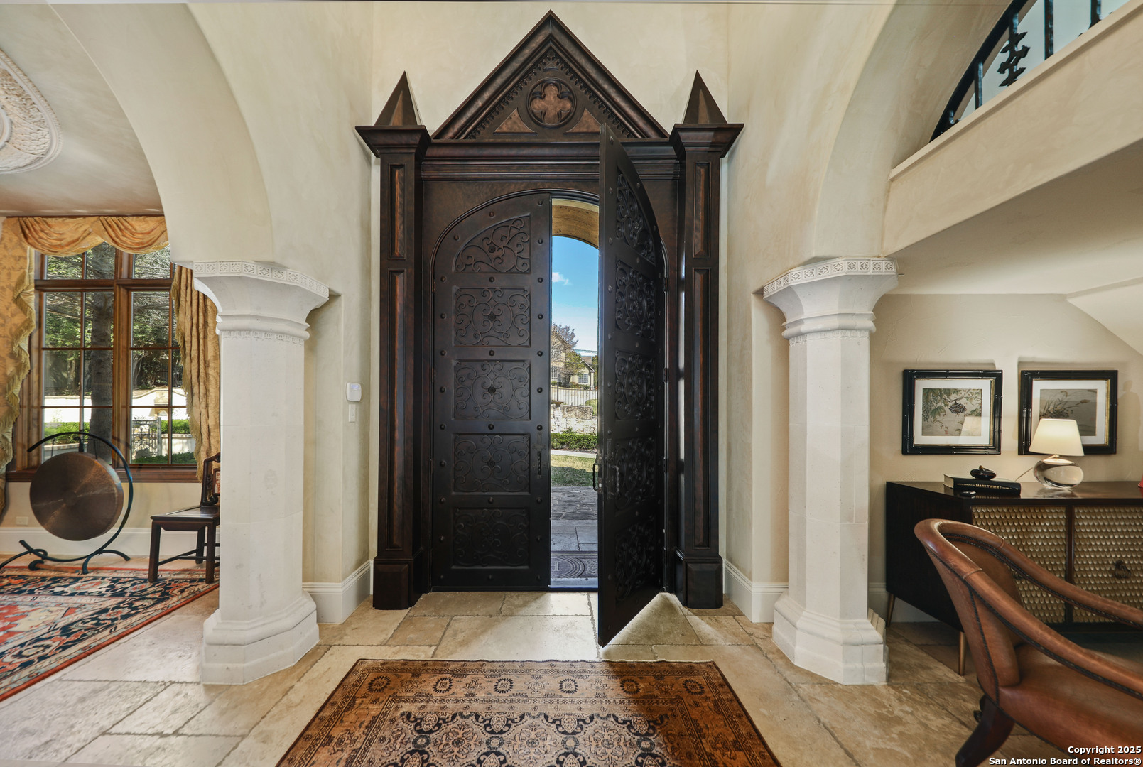 640 Terrell Road Terrell Hills, TX 78209 - Photo 5 of 34 a living room with a fireplace furniture and a rug
