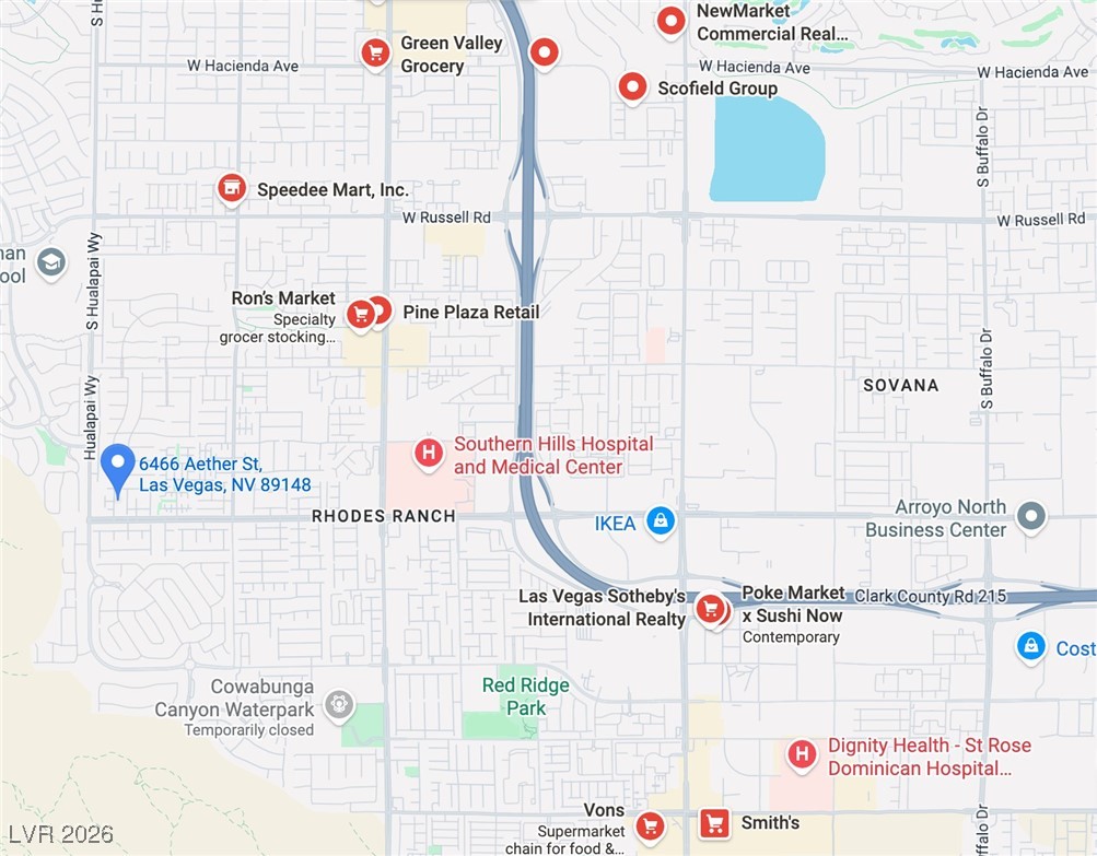 6466 Aether Street Las Vegas, NV 89148 - Photo 29 of 30 Map