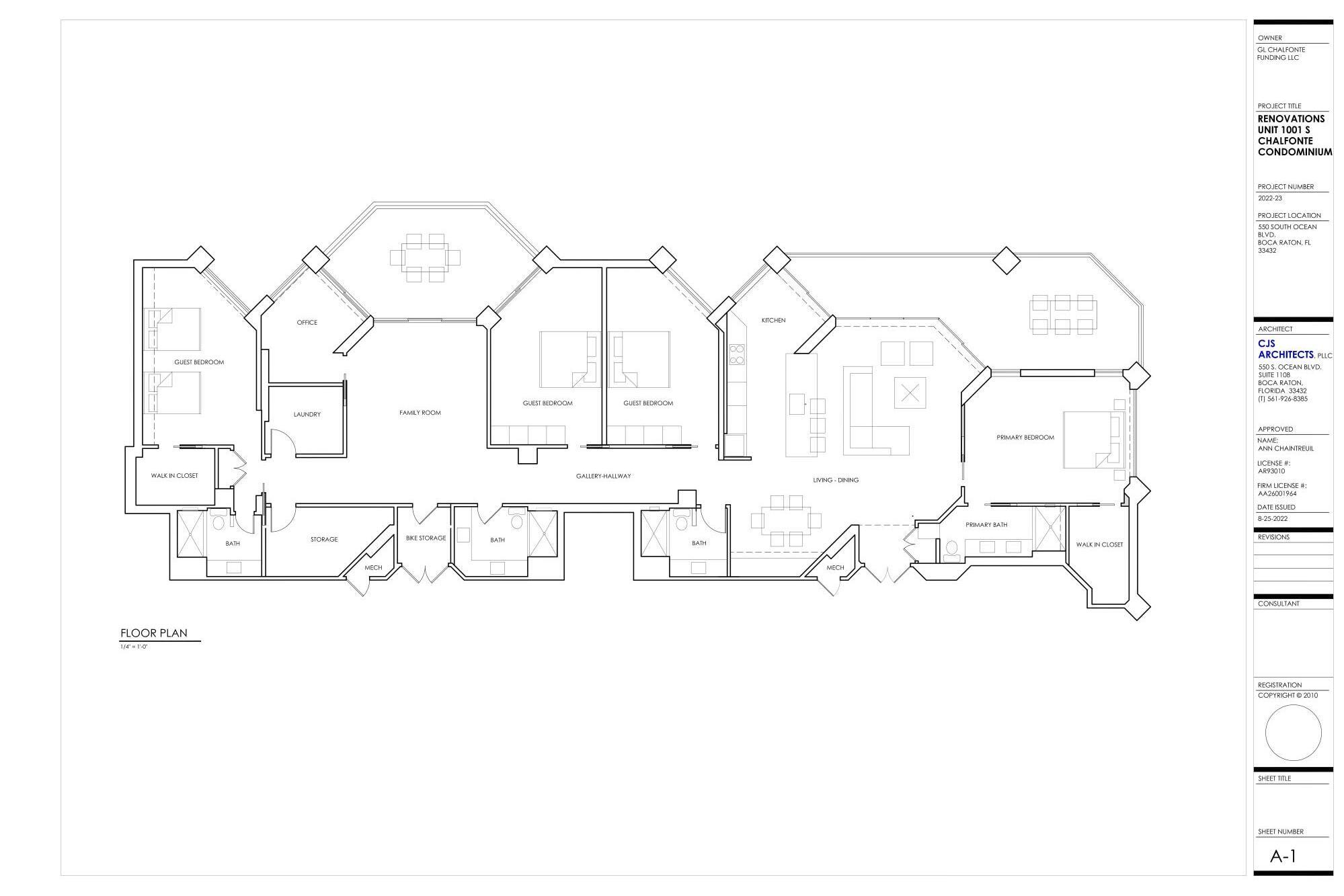 550 South Ocean Boulevard, Unit 1003/1001 Boca Raton, FL 33432 - Photo 66 of 66 Combined Floor Plan 121425