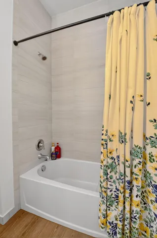 a view of a hallway with workspace