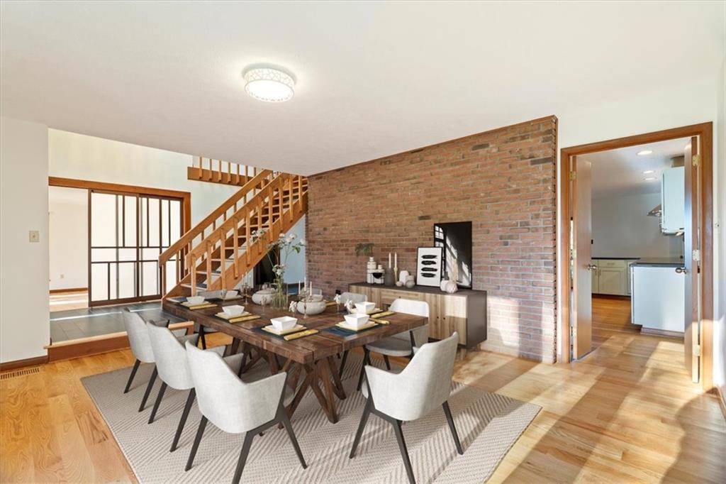 3 Partridge Court Sewickley, PA 15143 - Photo 10 of 50 a dining room with furniture and a floor to ceiling window
