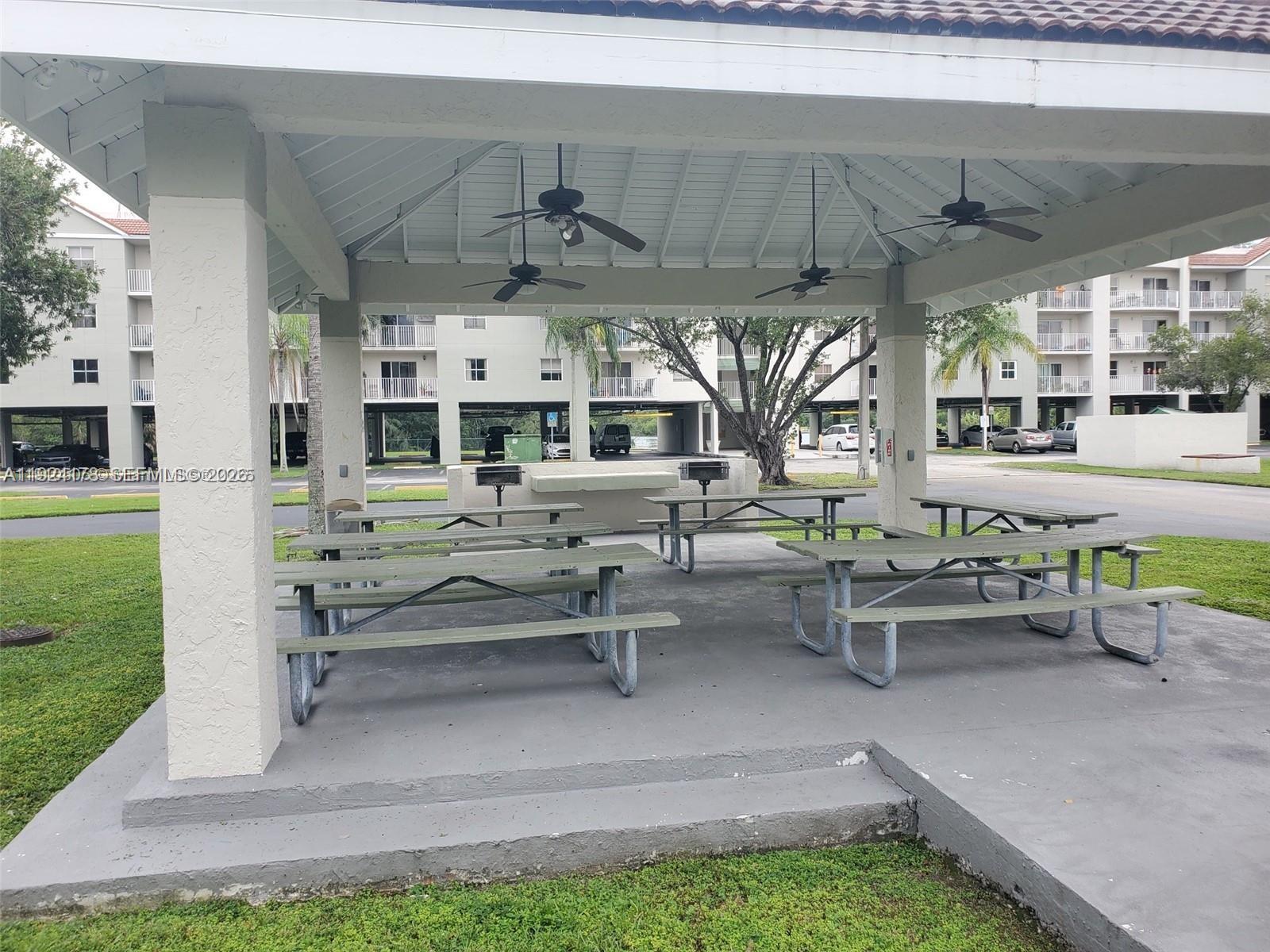 8200 Southwest 210th Street, Unit 320 Cutler Bay, FL 33189 - Photo 14 of 14 a living room with patio furniture and a garden