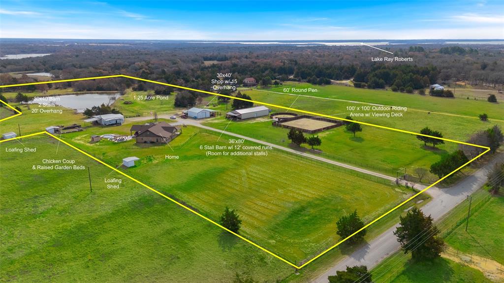 289 Blackjack Road Valley View, TX 76272 - Photo 1 of 40 a view of a tennis court