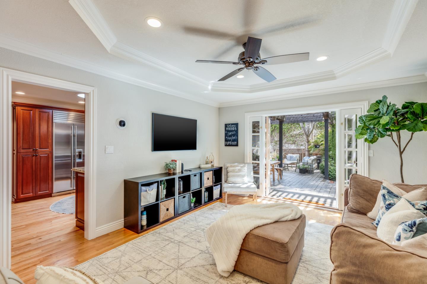 1570 Walnut Drive Campbell, CA 95008 - Photo 14 of 68 a living room with furniture and a flat screen tv