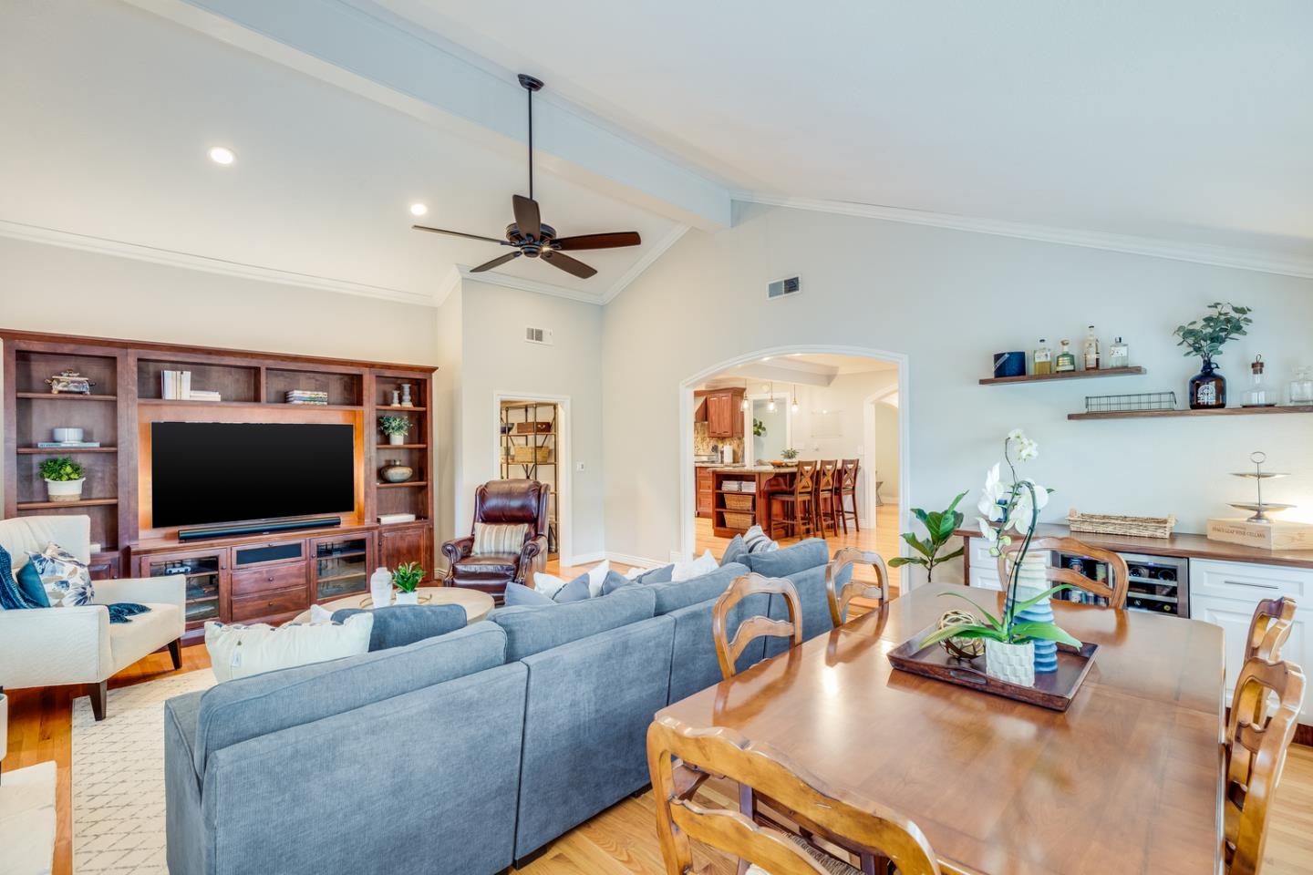1570 Walnut Drive Campbell, CA 95008 - Photo 36 of 68 a living room with furniture and a flat screen tv