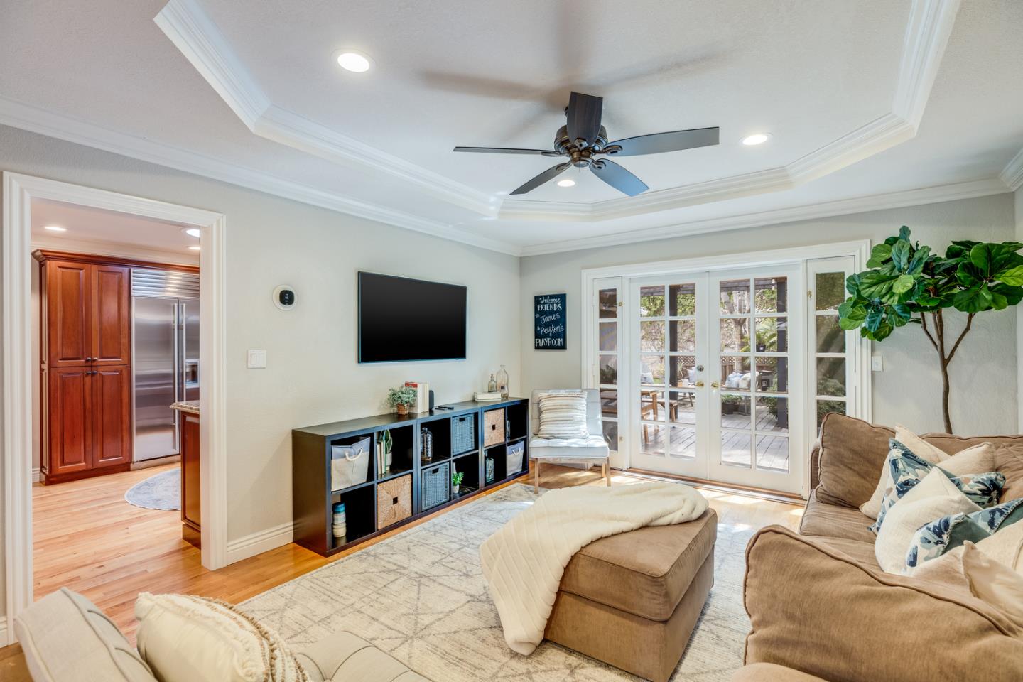 1570 Walnut Drive Campbell, CA 95008 - Photo 10 of 68 a living room with furniture and a flat screen tv
