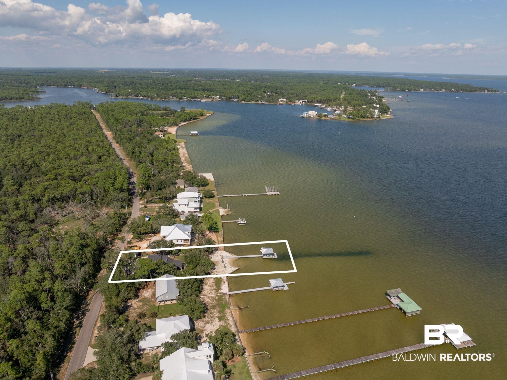 7646 Spring Branch Road Elberta, AL 36530 - Photo 75 of 85 Birds eye view of property featuring a water view