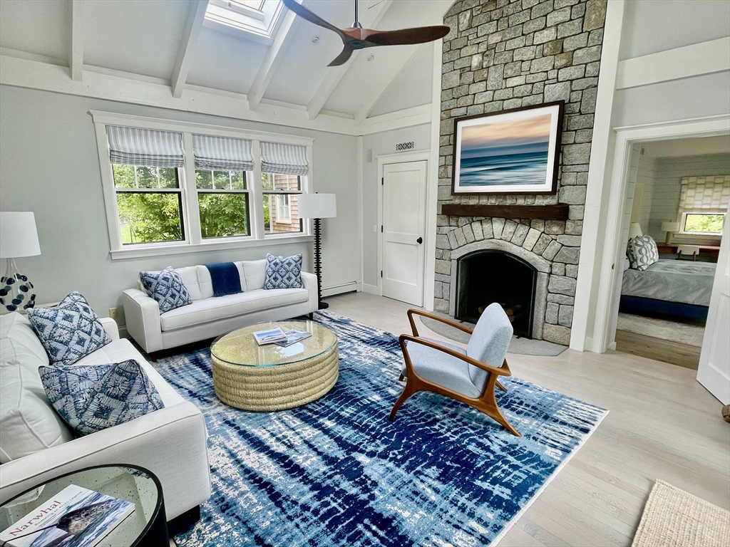 1 Pochick Avenue Nantucket, MA 02554 - Photo 14 of 42 a living room with furniture and a fireplace