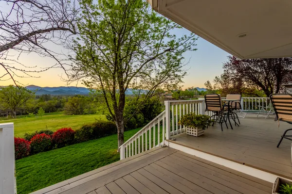 a view of balcony with outdoor space and sitting area