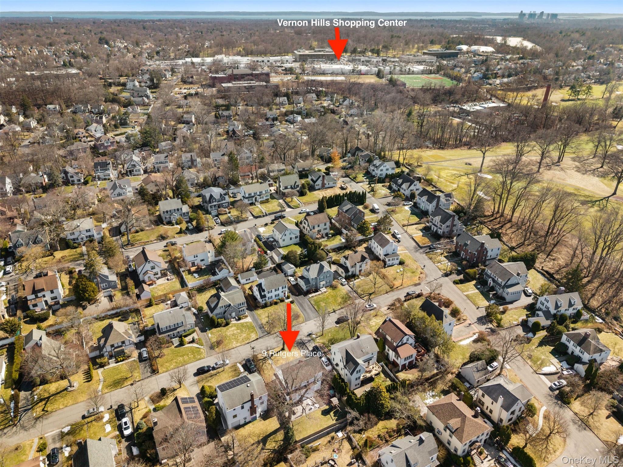 9 Rutgers Place Scarsdale, NY 10583 - Photo 34 of 37 an aerial view of residential houses with city view