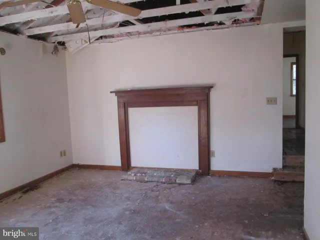 a view of an empty room