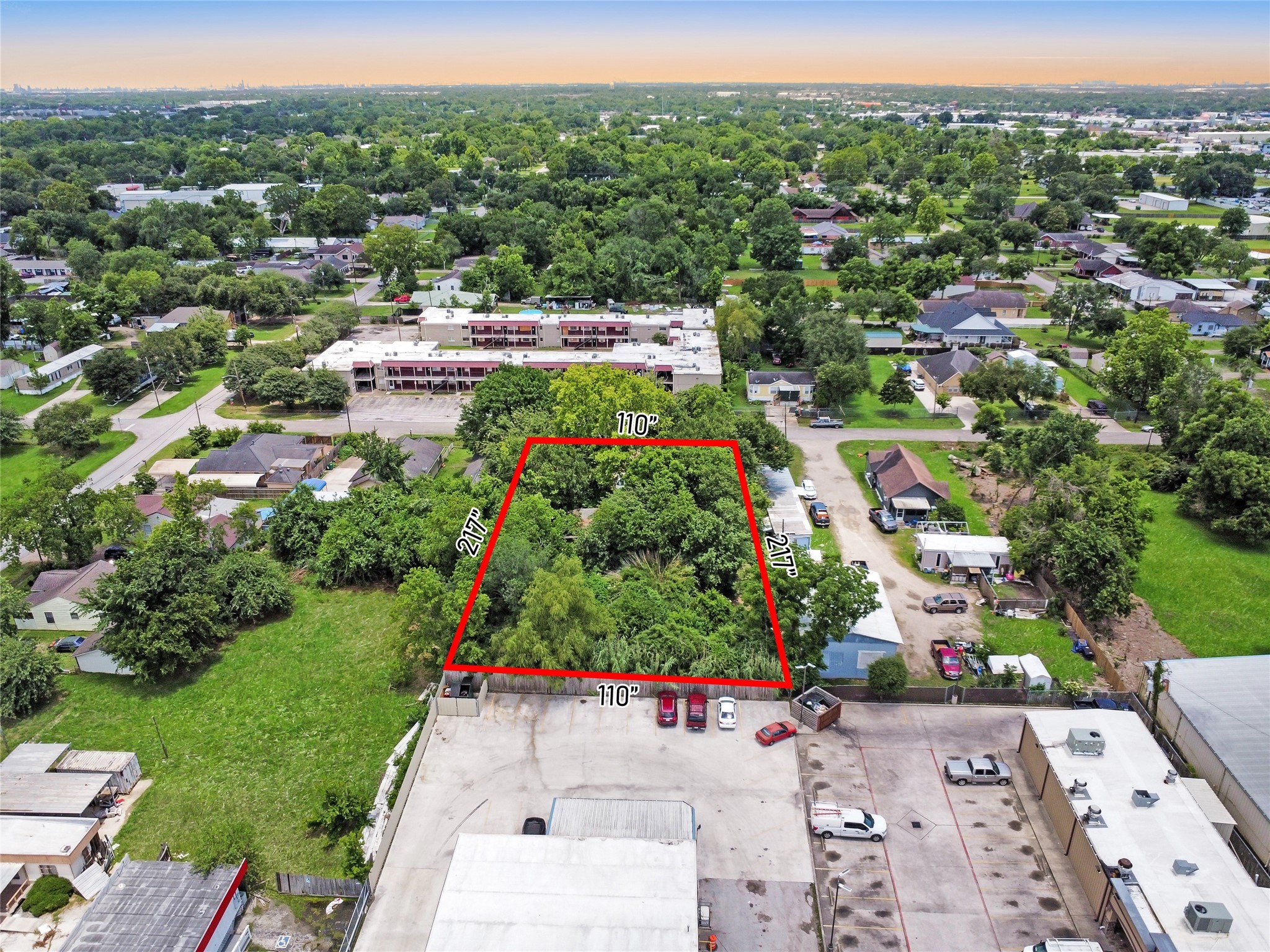 2818 Violet Street Pasadena, TX 77503 - Photo 5 of 6 an aerial view of residential house with outdoor space