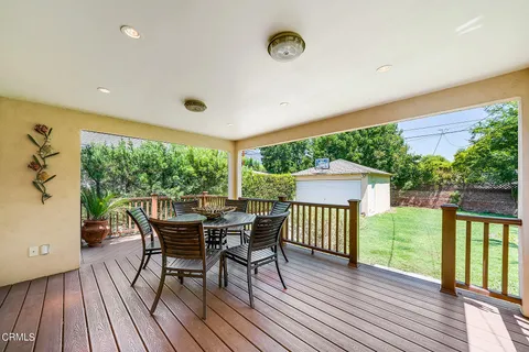 a outdoor space with furniture