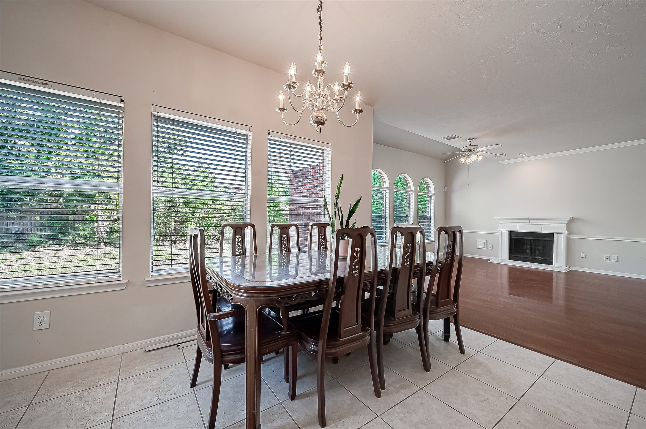 2907 Little Branch Court Houston, TX 77082 - Photo 16 of 50 a view of a dining room with furniture window and outside view