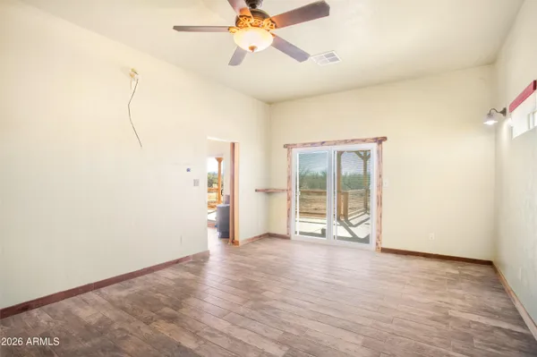 a view of an empty room