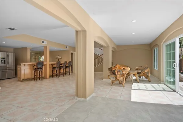 a outdoor space with furniture