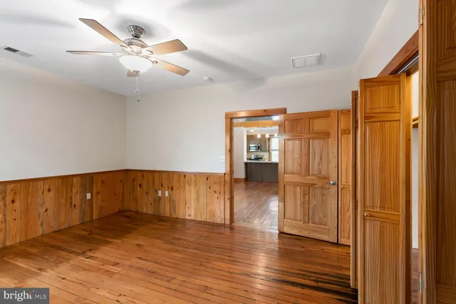 wooden floor in an empty room