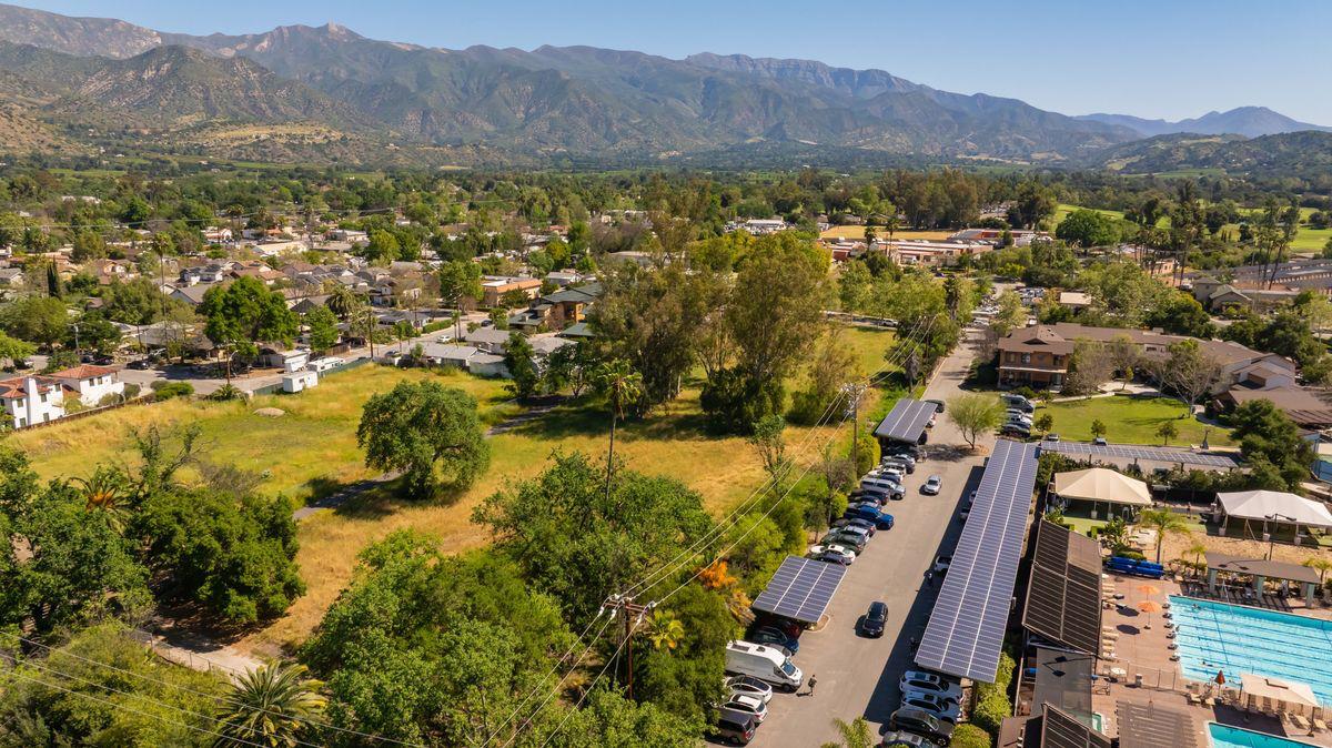 401 South Fulton Street Ojai, CA 93023 - Photo 23 of 30 a view of a city with mountains in the background
