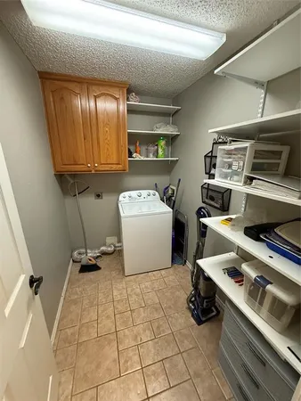 a room with storage and utility