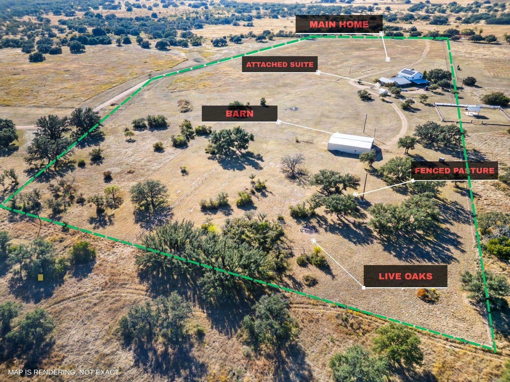 6588 Starks Road Mason, TX 76856 - Photo 10 of 40 an aerial view of residential houses with outdoor space