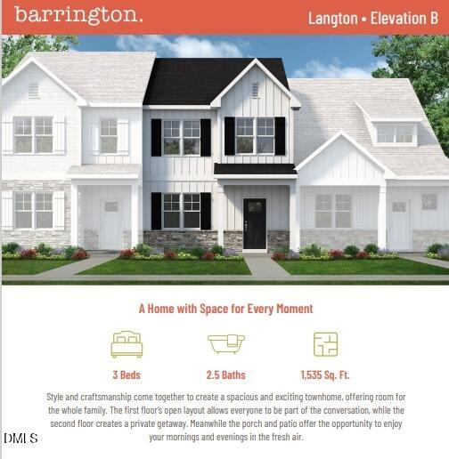 743 Hadstock Path Zebulon, NC 27597 - Photo 2 of 39 a black and white photo of a house