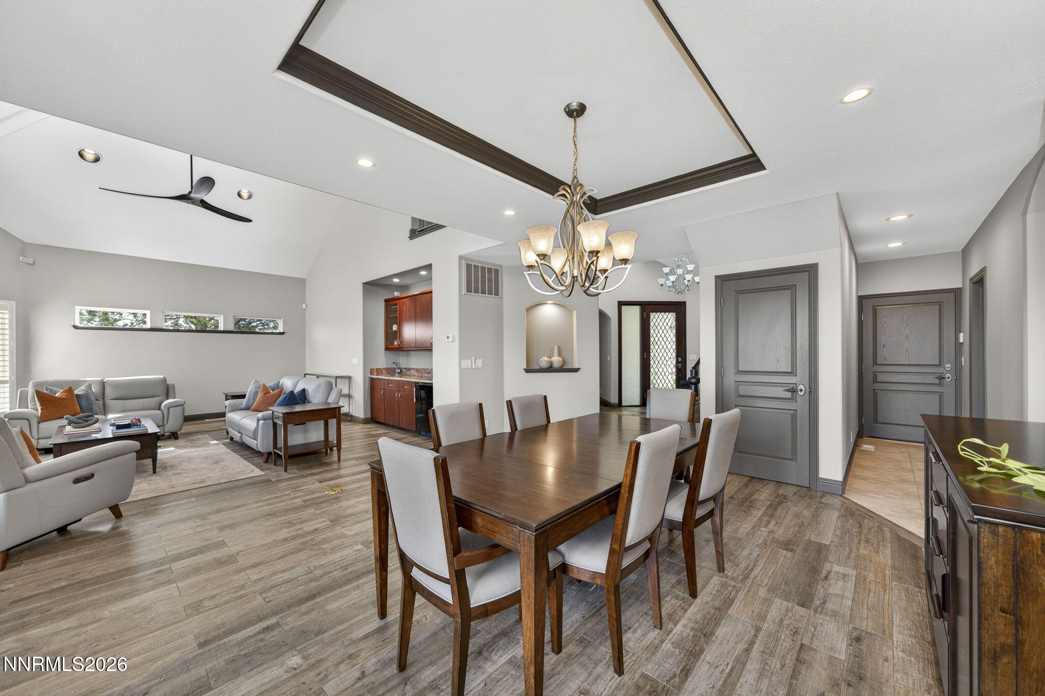 3965 Lake Placid Drive Reno, NV 89511 - Photo 42 of 70 a view of a dining room with furniture and wooden floor